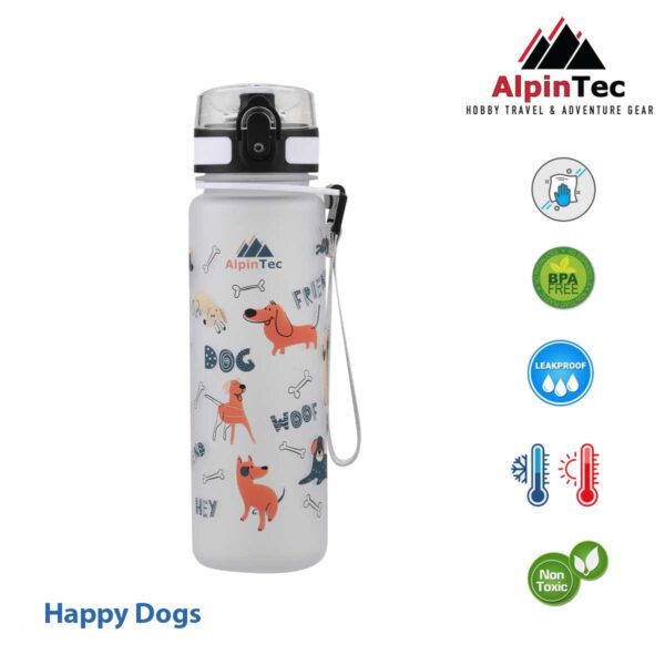 Παγούρι Alpintec Mood Happy Dogs 500ml 0-3 ΤΡΙΛΙΖΑ