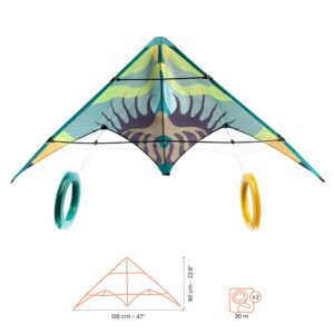 Μεγάλος χαρταετός Κύματα 120 x 60 εκ. 3-6 ΤΡΙΛΙΖΑ