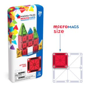 Μαγνητικό παιχνίδι 26 κομματιών microMAGS Travel set 3-6 ΤΡΙΛΙΖΑ